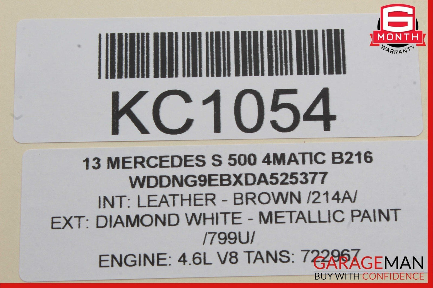 07-13 Mercedes W221 S550 S350 Trunk Lid Locking Hydraulic Pull Down Pump Set