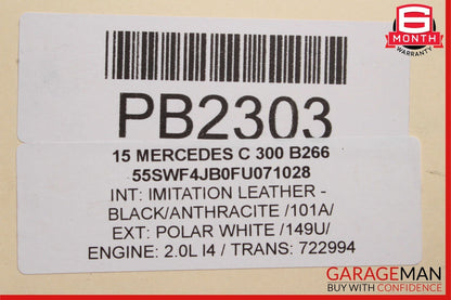 15-17 Mercedes W205 C300 RWD 7G Automatic Transmission Assembly 722.994 OEM