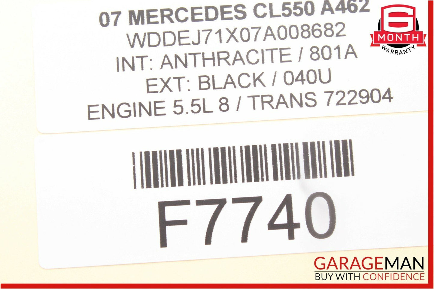 07-13 Mercedes W216 CL550 S550 Rear Diff Differential Carrier Support Bracket