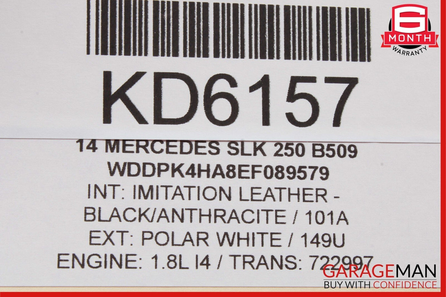 12-20 Mercedes R172 SLK250 SLC300 Left Driver Side Exterior Door Handle OEM