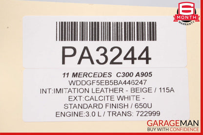 06-11 Mercedes SLK280 C300 3.0L M272 V6 Engine Motor Block Assembly RWD 134k