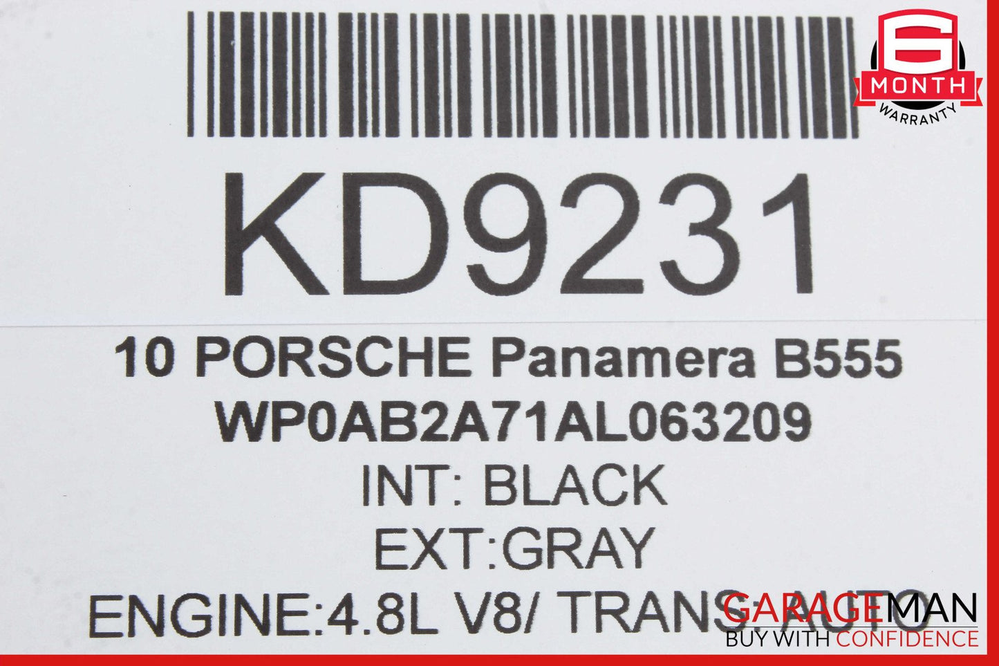 10-15 Porsche Panamera 970 Rear Right Passenger Side Lower Bottom Seat Cushion