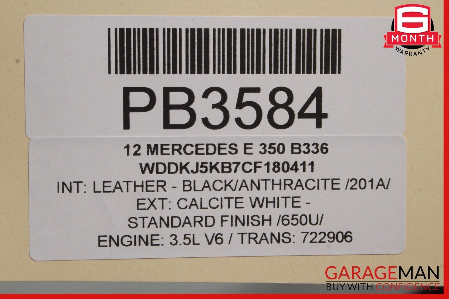 10-17 Mercedes W207 E350 C250 Coupe Center Middle Panoramic Roof Glass Panel OEM