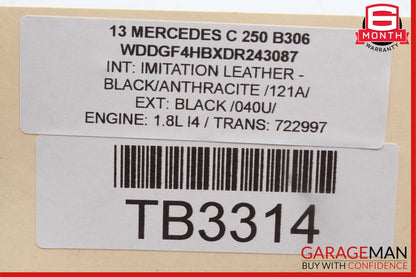 08-14 Mercedes W204 C250 Front Left Side Curved Wishbone Control Arm