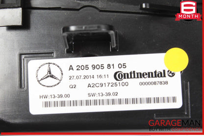 15-20 Mercedes W205 C300 C350e C400 A/C AC Heater Climate Control Switch OEM
