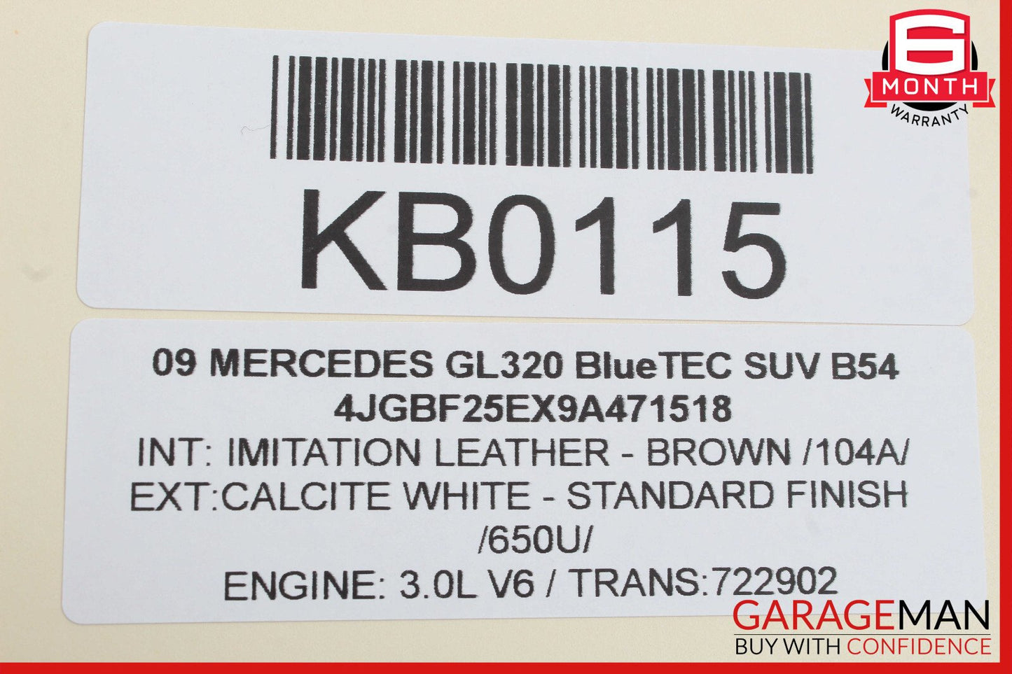 09-10 Mercedes X164 GL320 ML350 Diesel Instrument Speedometer Cluster OEM