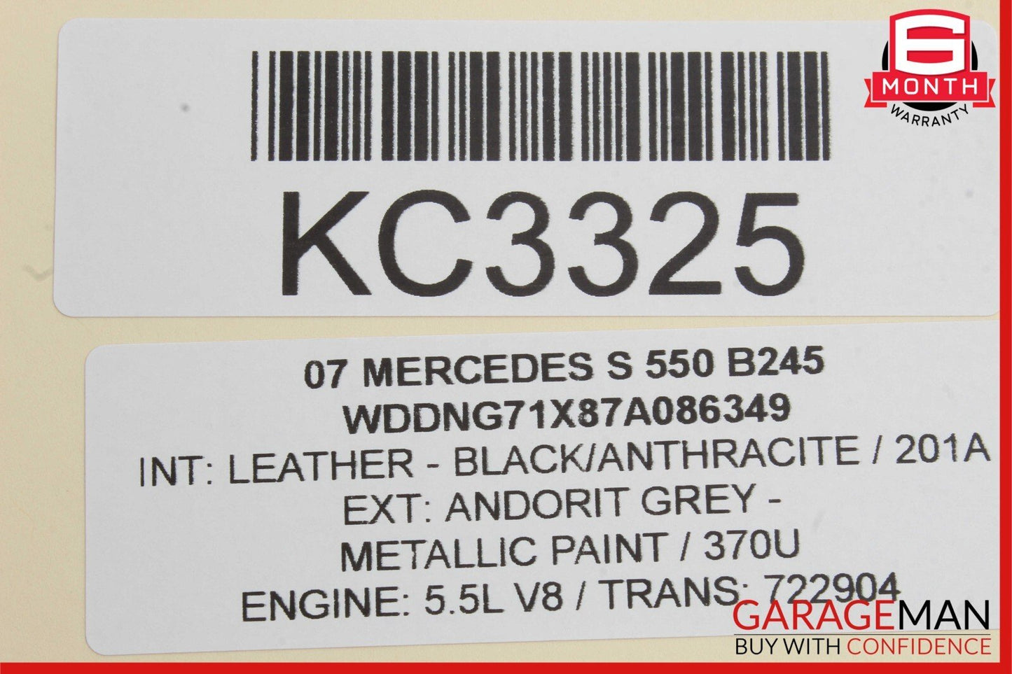 07-14 Mercedes W216 CL600 S550 Front Right Keyless Go Door Lock Latch Actuator
