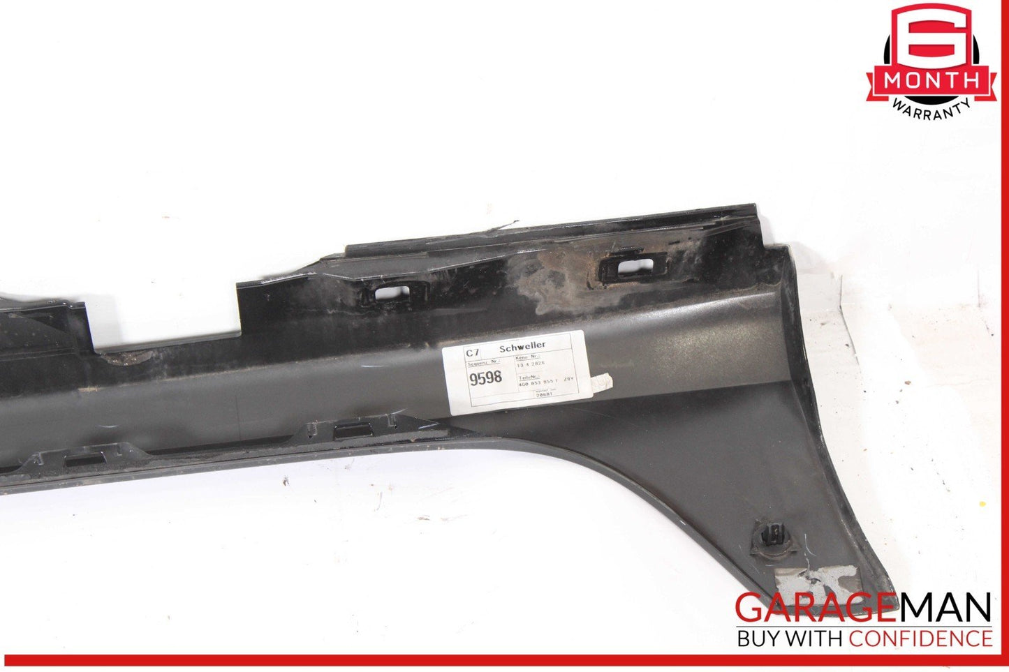 12-15 Audi A6 Left Driver Side Rocker Skirt Panel Molding 4G0853855G OEM