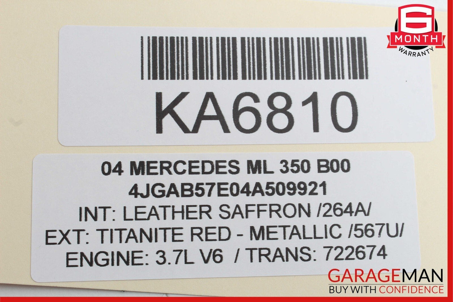 98-05 Mercedes W163 ML350 ML55 AMG Rear Right Side Exterior Door Handle OEM