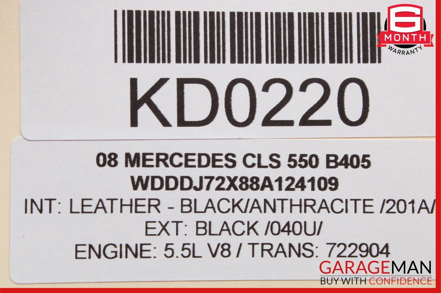 06-11 Mercedes W219 CLS550 CLS500 Front Right Side Door Control Module Unit