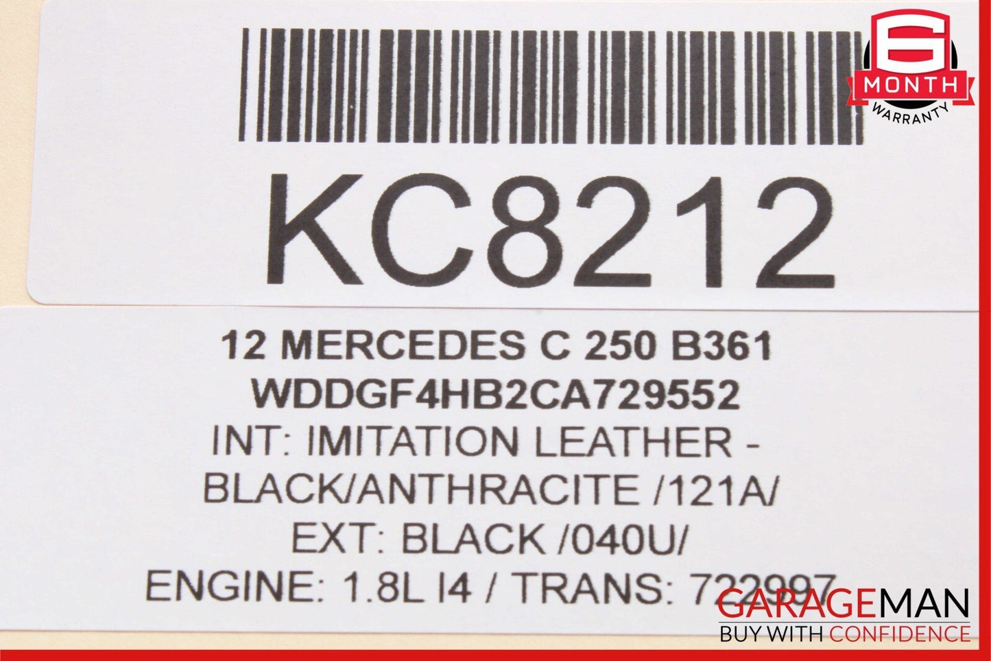 12-14 Mercedes W204 C250 C300 C350 Instrument Speedometer Cluster Odometer