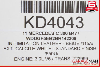 08-17 Mercedes W204 C300 SLK350 Trunk Lid Latch Lock Actuator 2047500185 OEM