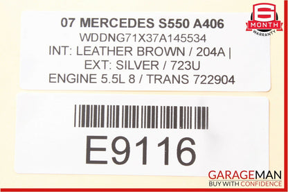 07-13 Mercedes W221 S350 S550 Dashboard Center Dash A/C Air Vent Trim Clock OEM