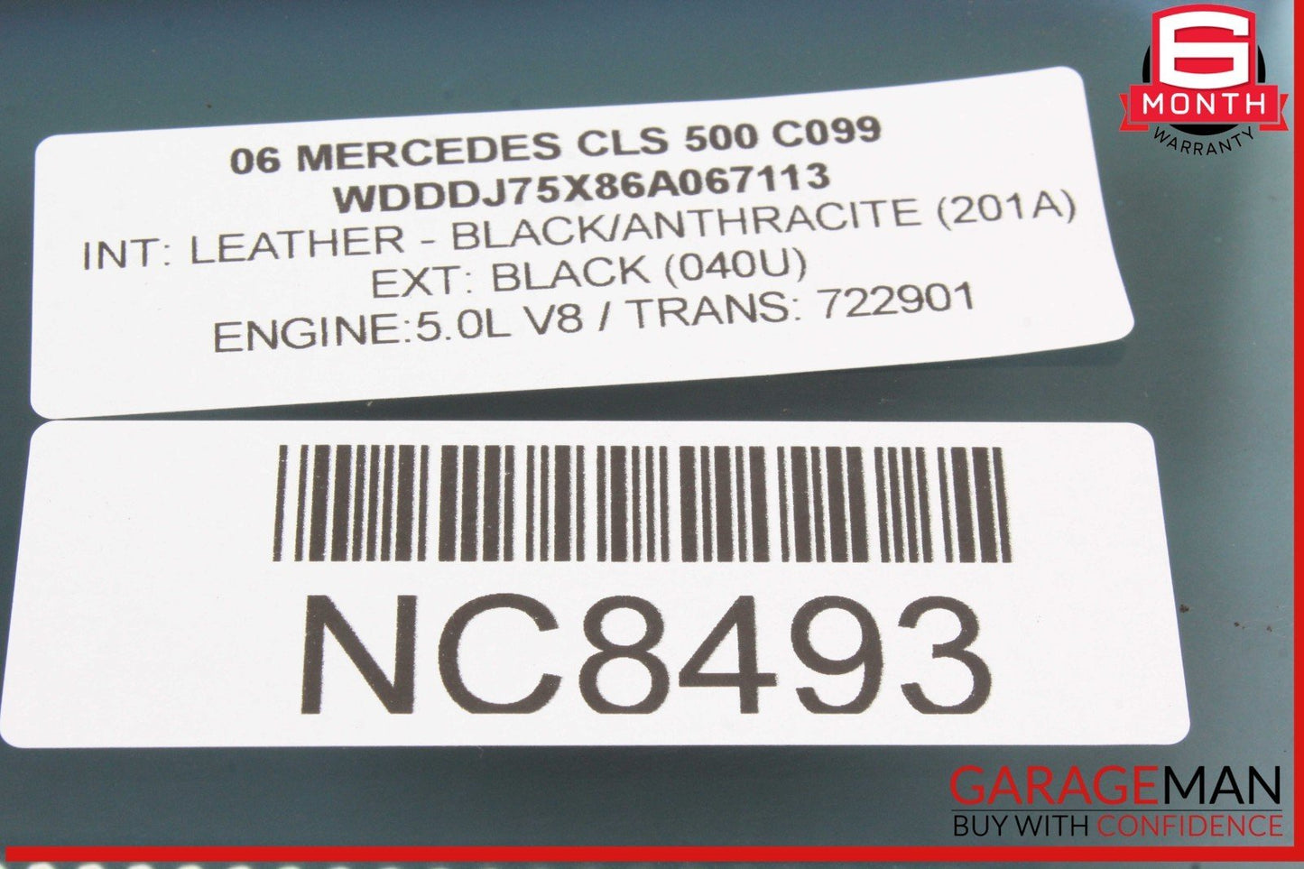06-11 Mercedes W219 CLS500 CLS550 Rear Right Passenger Side Door Window Glass