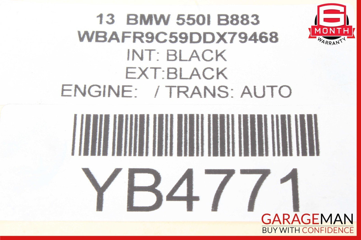 11-16 BMW 550i Rear Left Wheel Carrier Spindle Knuckle Hub 6793769 OEM