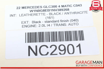 16-22 Mercedes X253 GLC300 4MATIC Front Interior Overhead Dome Light Lamp OEM