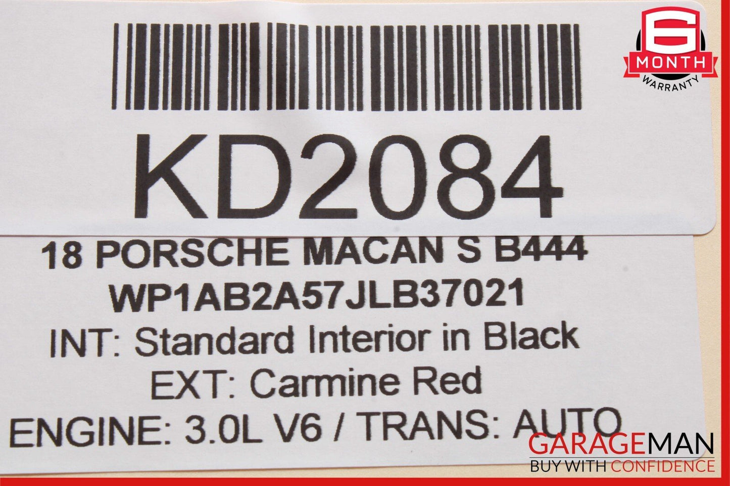 17-18 Porsche Macan Tranny Transmission Mount Bracket Cross Member Crossmember