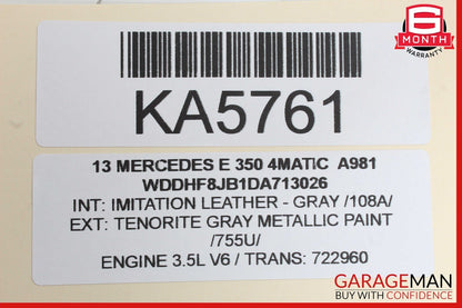10-13 Mercedes W212 E350 4MATIC Speedometer Odometer Instrument Cluster OEM