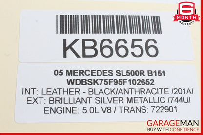 03-12 Mercedes R230 SL500 SL55 AMG SL550 Front Left Side Door Control Module OEM