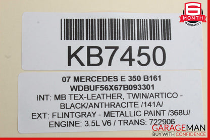 07-09 Mercedes W211 E350 E550 Front Right Passenger Side Top Upper Seat Cushion