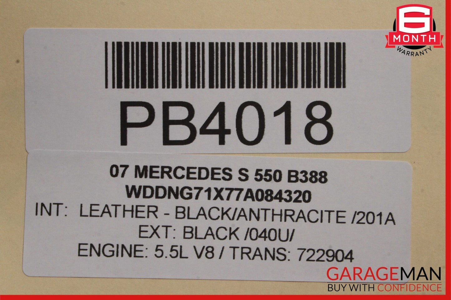 07-13 Mercedes W221 S550 S600 Front Right Passenger Side Wing Fender Panel Green