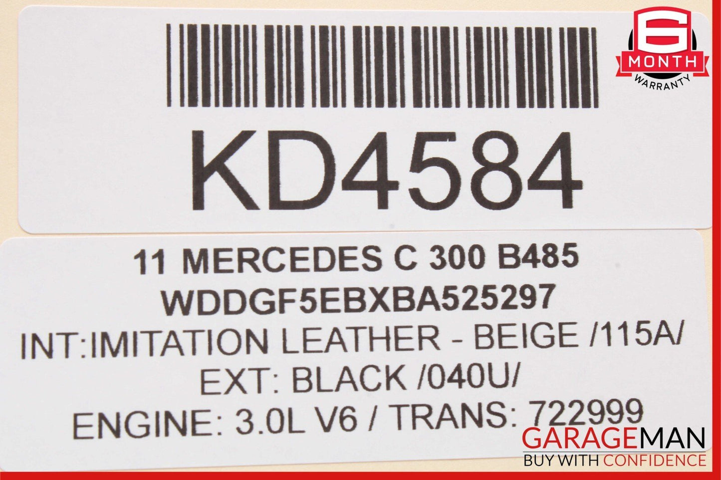 08-15 Mercedes W204 C300 GLK350 Front / Rear Right Exterior Door Handle Black