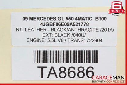 06-13 Mercedes X164 GL550 4MATIC Rear Right Side Door Lock Latch Actuator OEM