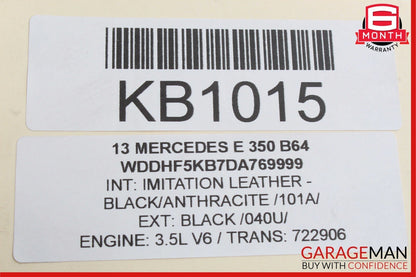 10-13 Mercedes W212 E350 Front Center Dash AC A/C Air Vent Grille Trim Assembly