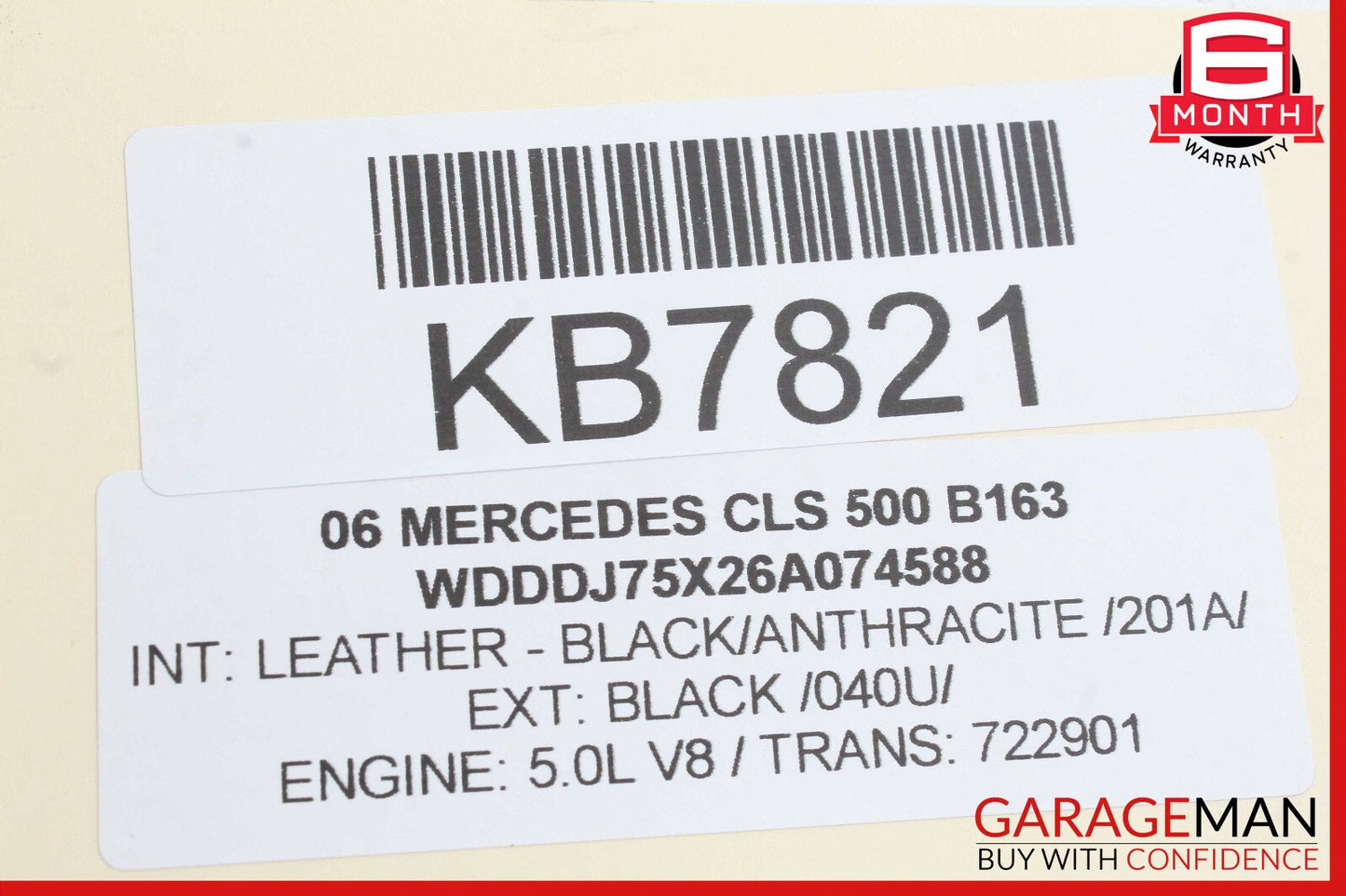 Mercedes W219 CLS500 E350 GL550 Fog Light Lamp Right Side 1698201656 OEM