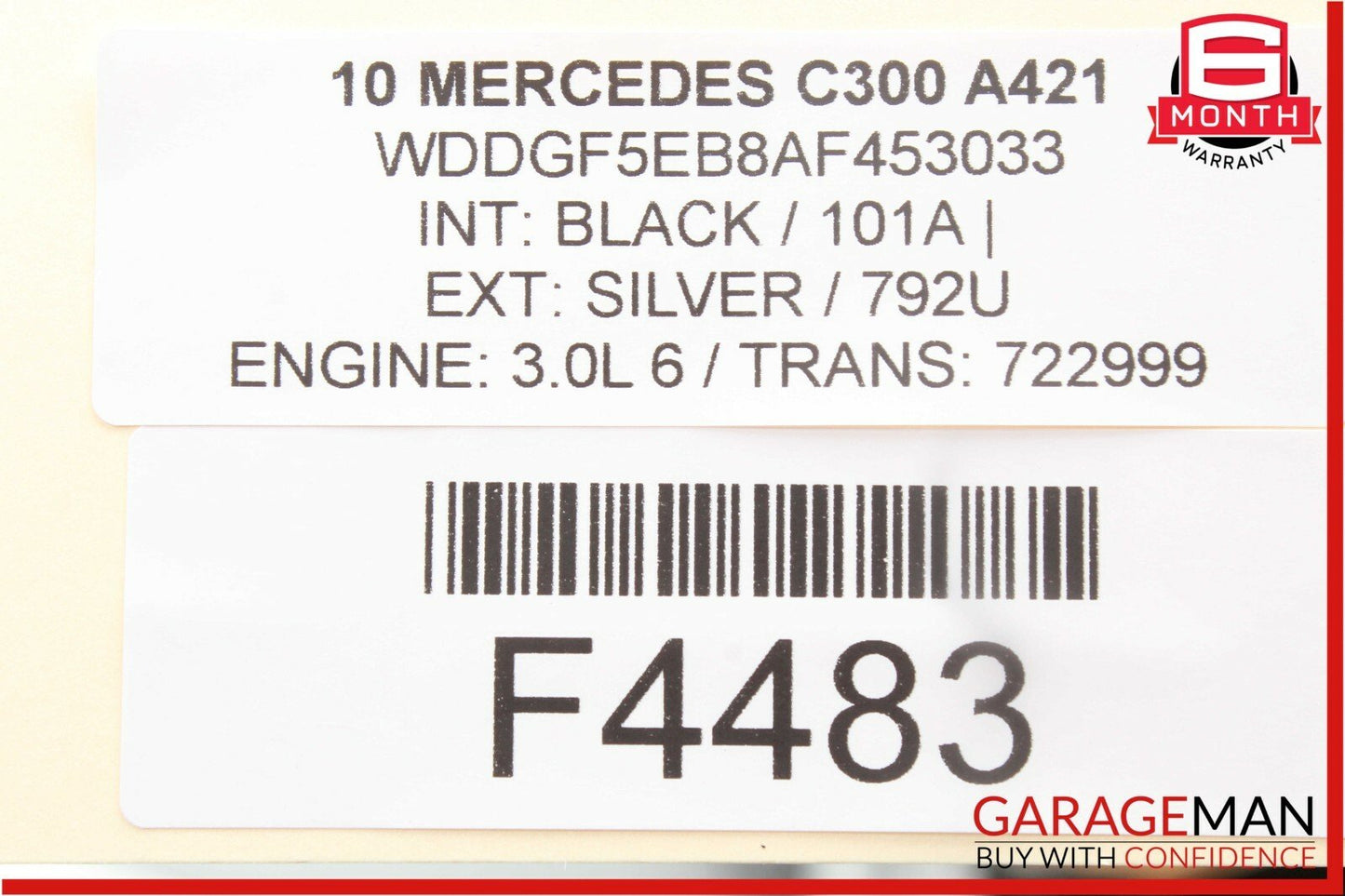 08-11 Mercedes W204 C300 Front Right Passenger Side Exterior Door Handle Silver