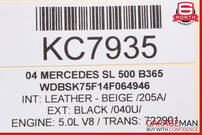 03-12 Mercedes R230 SL500 SL55 SL550 Door Control Module Left Driver Side OEM