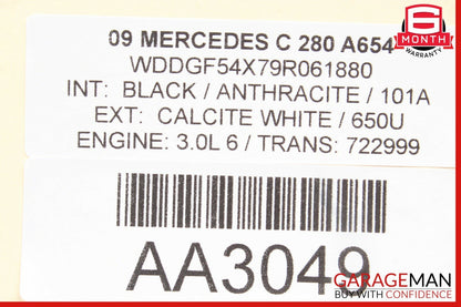 08-11 Mercedes W204 C300 Rear Right Door Lock Latch Actuator w/ Handle OEM