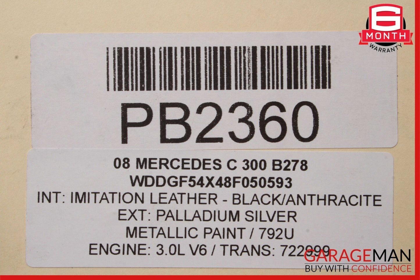 08-14 Mercedes W204 C250 C300 Power Steering Rack and Pinion 20411011017 OEM