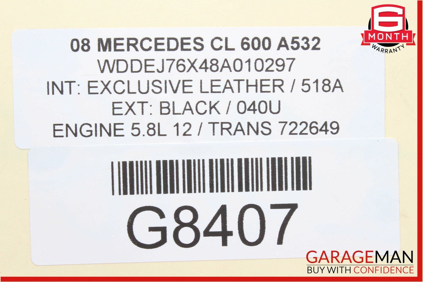 07-14 Mercedes W216 CL63 AMG S550 Rear Right Camber Strut Upper Control Arm OEM