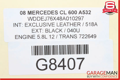 07-14 Mercedes W216 CL63 AMG S550 Rear Right Camber Strut Upper Control Arm OEM
