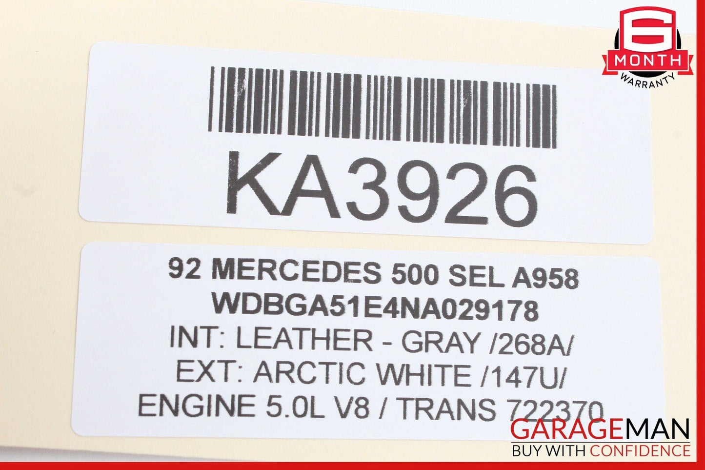 92-93 Mercedes W140 500SEL PML Computer Control Module Unit w/ Heated Module OEM