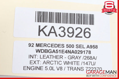 92-93 Mercedes W140 500SEL PML Computer Control Module Unit w/ Heated Module OEM
