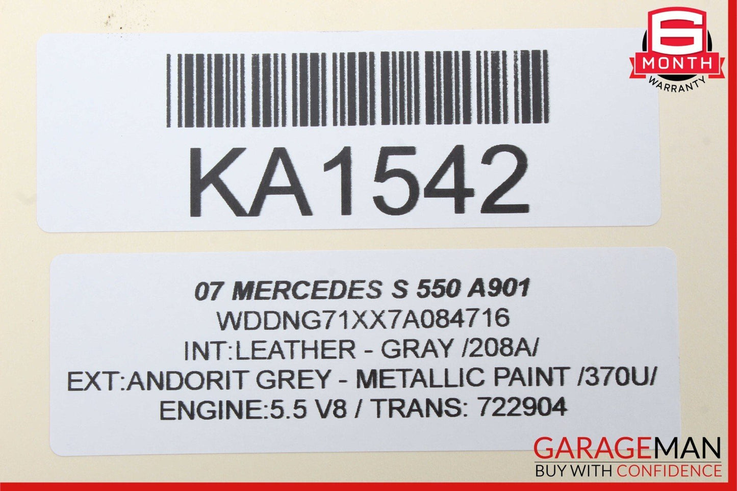 07-14 Mercedes W221 S550 CL600 Front Left Side RWD Suspension Lower Control Arm