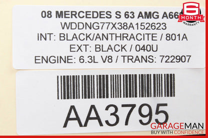 07-13 Mercedes W221 S550 Rear Right Side Door Lock Latch Actuator Keyless Go OEM