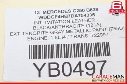 12-15 Mercedes W204 C250 1.8L Bosch Engine Starter Motor 0051513901 OEM