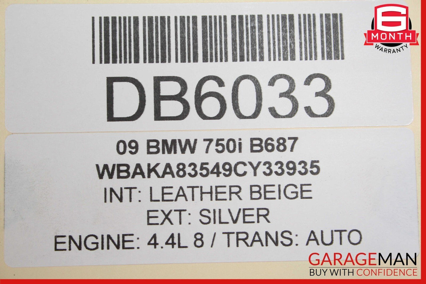 09-15 BMW 750I F01 F02 Rear Subframe Sub Frame Crossmember Cross Member OEM