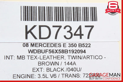 03-09 Mercedes W211 E550 E500 E63 AMG Front Left Door Window Regulator Motor