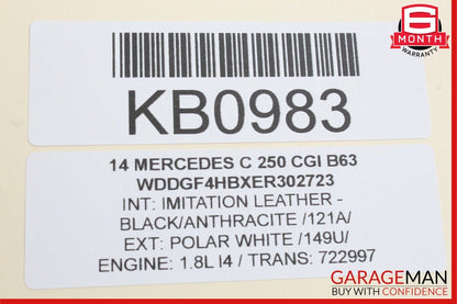 12-14 Mercedes W204 C250 C300 C350 Rear SAM Module Relay Fuse Box Assembly OEM