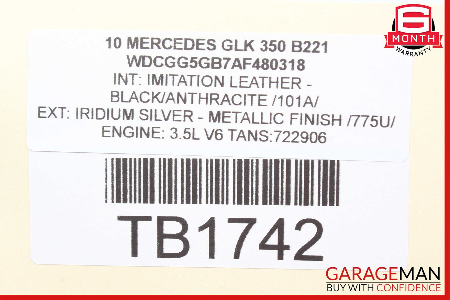 10-15 Mercedes X204 GLK350 GLK250 Front Left Driver Side Upper Control Arm OEM