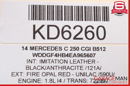 12-14 Mercedes W204 C250 C300 C63 Navigation Comand Head Unit DVD CD Radio Audio