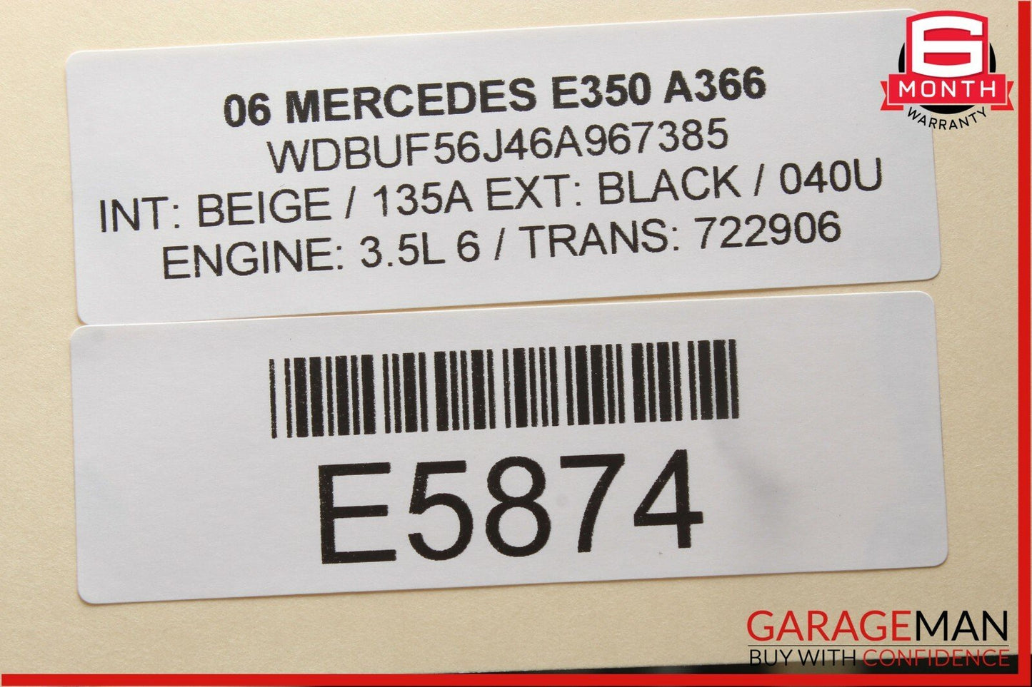 03-09 Mercedes W211 E320 E500 Front Right Exterior Door Handle OEM