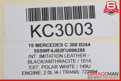 15-20 Mercedes W205 C300 C350e Rear Left Side Door Lock Latch Actuator OEM