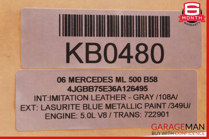 03-09 Mercedes ML500 GL450 E350 Sirius Satellite Radio Receiver Module Unit OEM