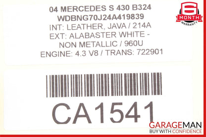 00-06 Mercedes W220 S430 S500 CL500 Front Left Driver Side Lower Control Arm OEM