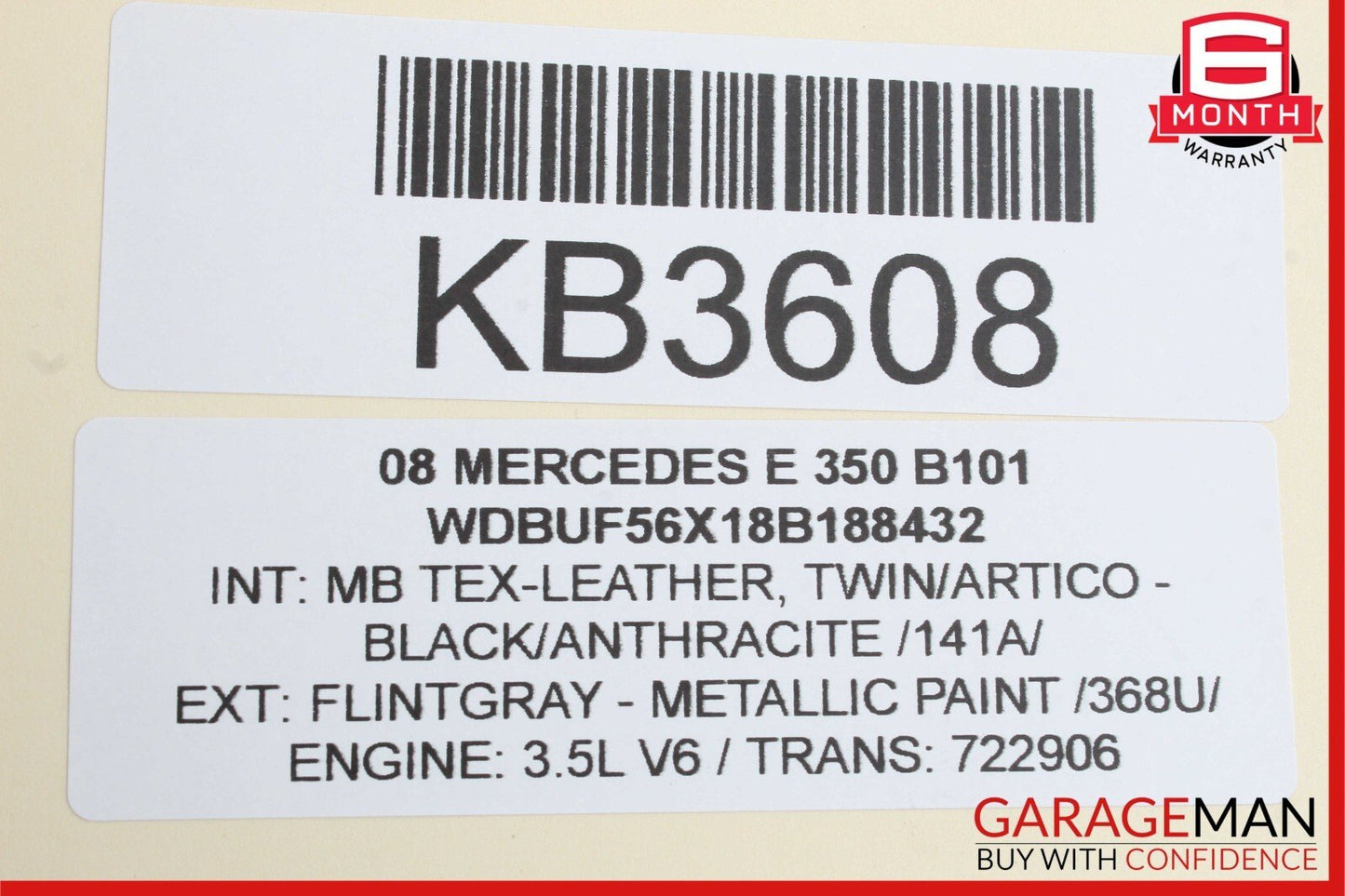 03-09 Mercedes W211 E350 Rear Right Passenger Side Door Lock Latch Actuator OEM
